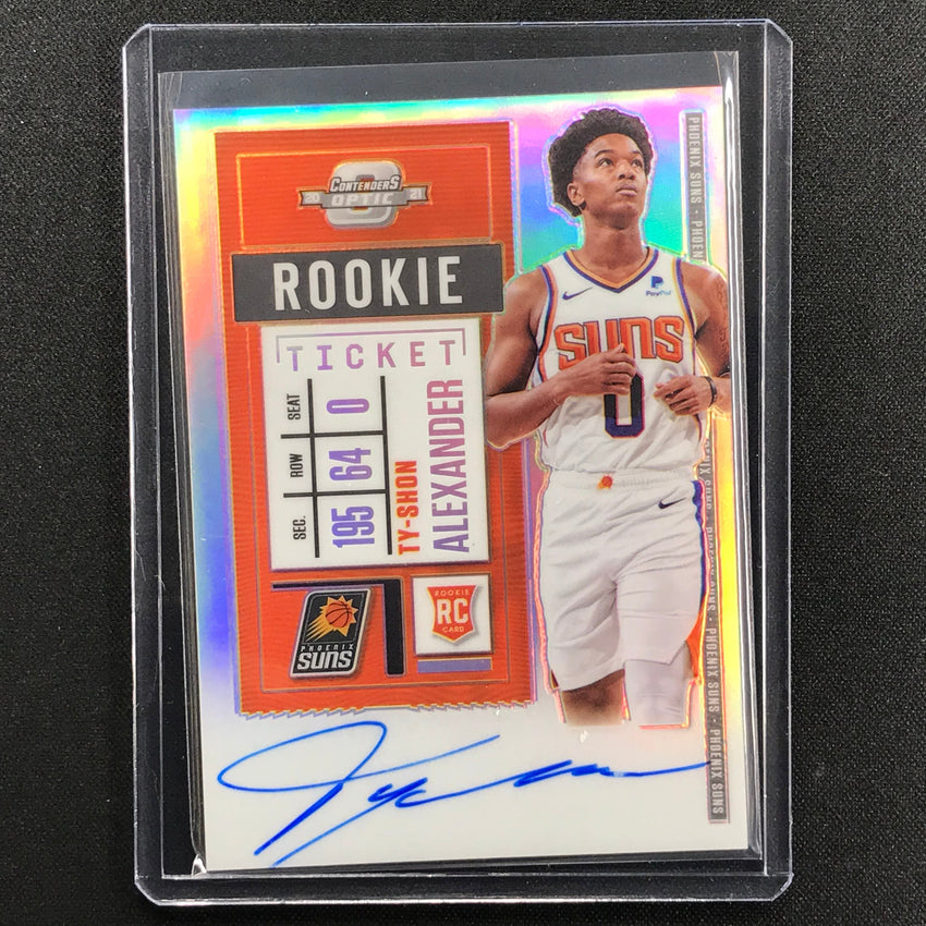 2020-21 Contenders Optic Ty-shon Alexander Rookie Ticket Auto Silver No 138 B