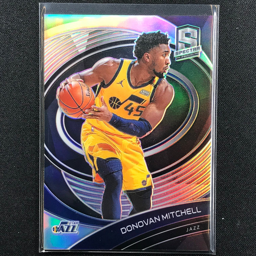 2020-21 Spectra Donovan Mitchell Base Variation Silver Prizm No 66