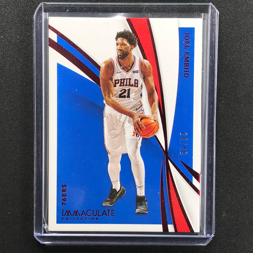 2020-21 Immaculate Joel Embiid Base Red 24/49