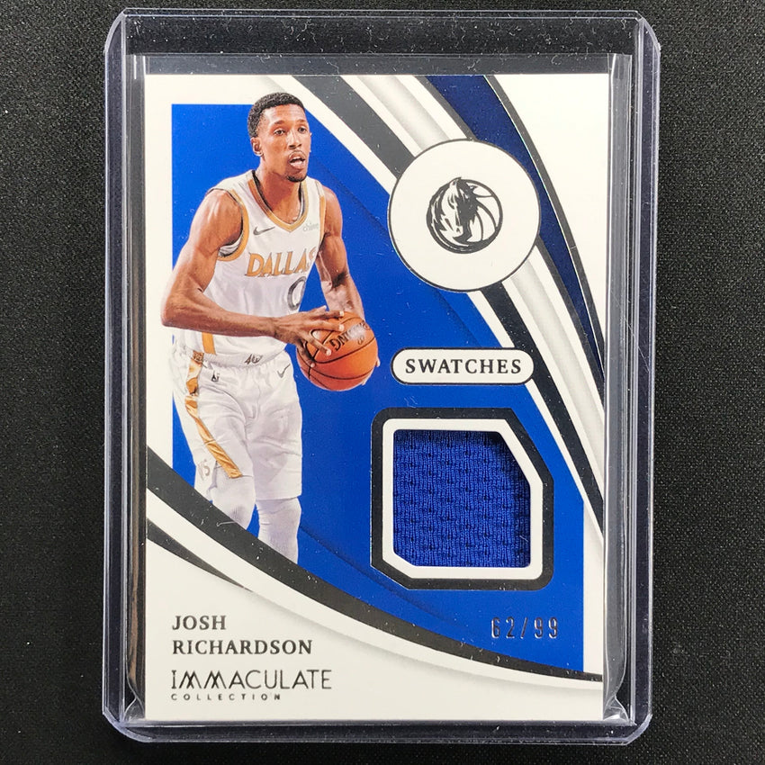 2020-21 Immaculate Josh Richardson Swatches Jersey 62/99