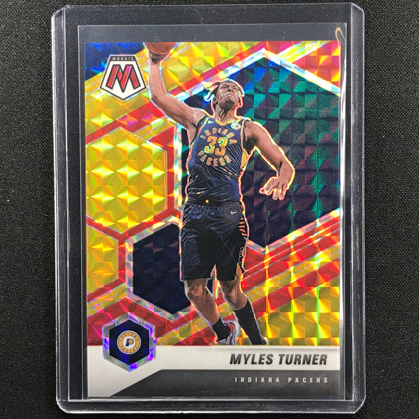 2020-21 Mosaic Myles Turner Choice Fusion Red And Yellow 40/88