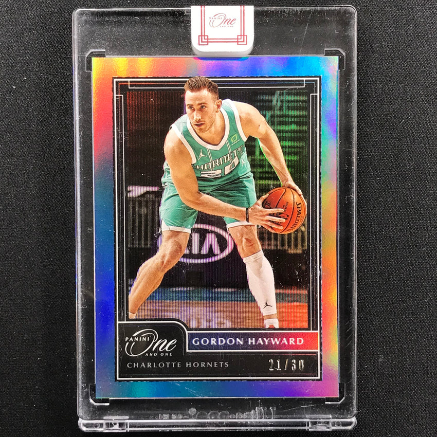 2020-21 One And One Gordon Hayward Base Blue 21/30