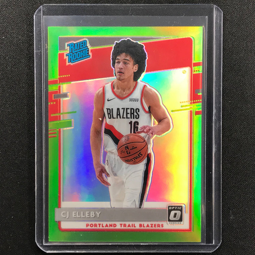 2020-21 Donruss Optic Cj Elleby Rated Rookie Lime Green 19/149
