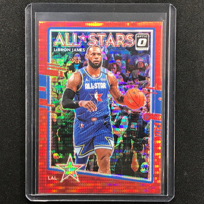 2020-21 Donruss Optic Lebron James All Stars Red Pulsar No 2