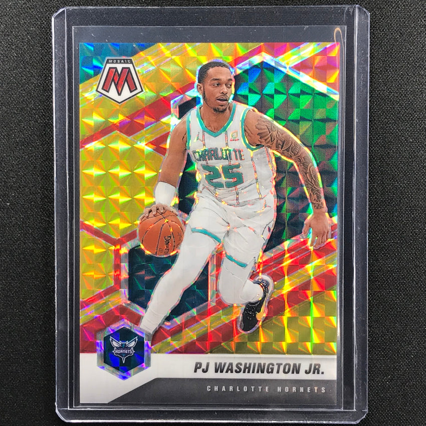 2020-21 Mosaic Pj Washington Jr. Choice Fusion Red And Yellow 64/88