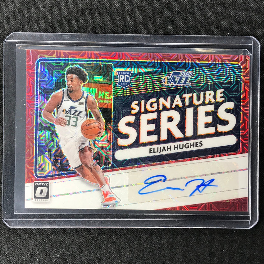 2020-21 Donruss Optic Elijah Hughes Signature Series Rookie Auto Choice No Eli B