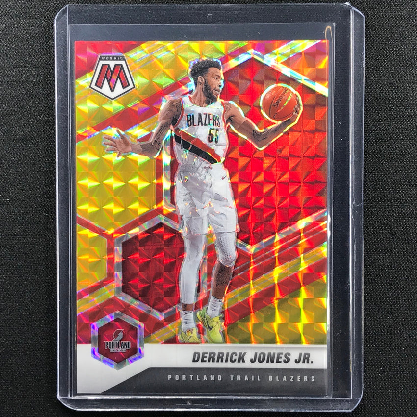2020-21 Mosaic Derrick Jones Jr. Choice Fusion Red And Yellow 43/88