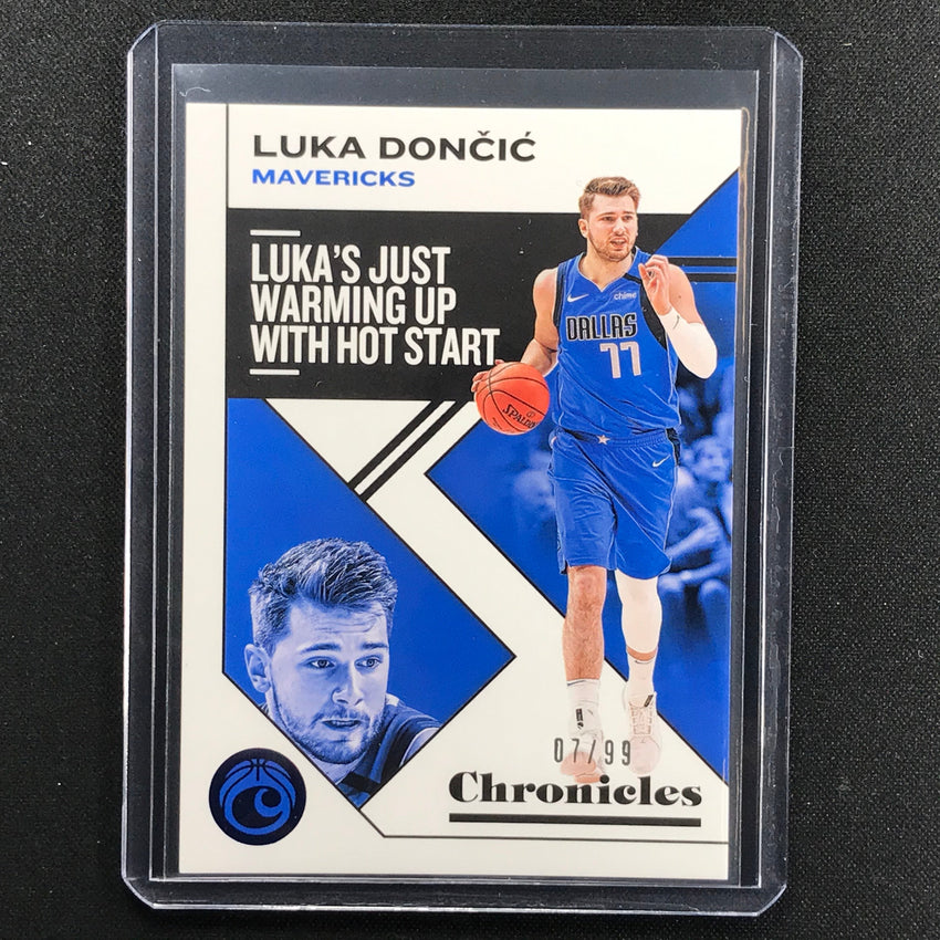 2019-20 Chronicles Luka Doncic Chronicles Base Set Blue 7/99