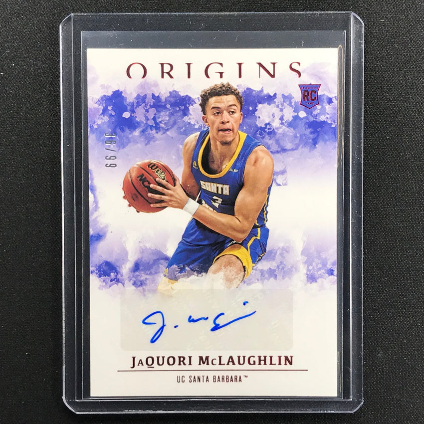 2021 Chronicles Draft Picks Jaquori Mclaughlin Origins Rookie Auto Red 36/99
