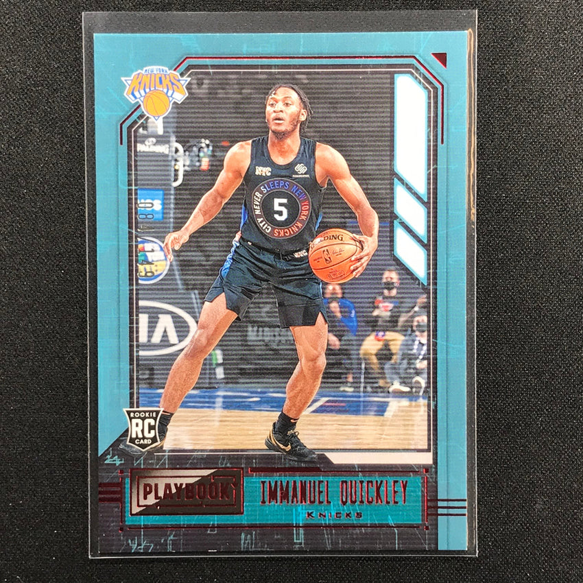 2020-21 Chronicles Immanuel Quickley Playbook Rookie Red 84/149
