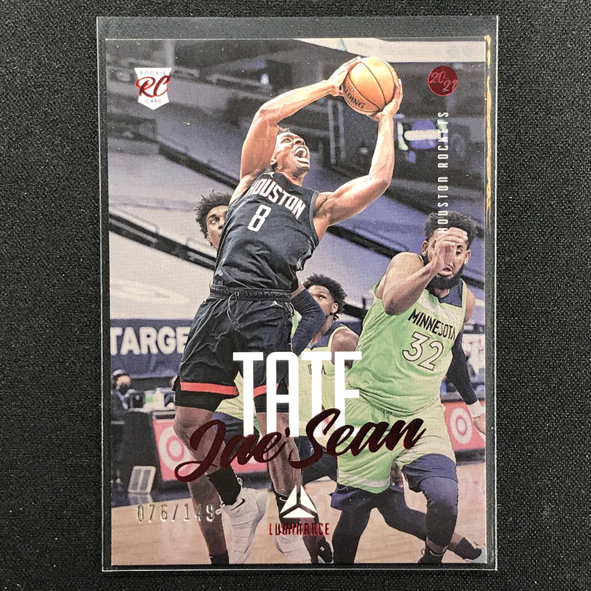2020-21 Chronicles Jaesean Tate Luminance Rookie Red 76/149