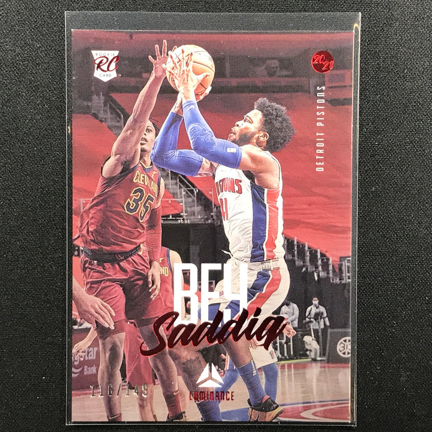 2020-21 Chronicles Saddiq Bey Luminance Rookie Red 116/149