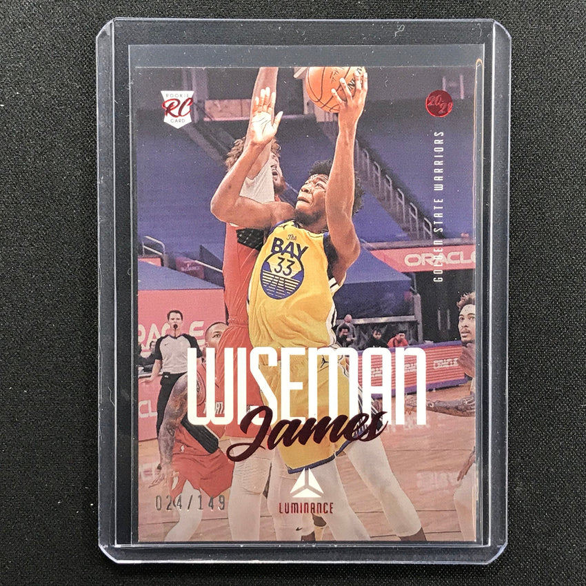 2020-21 Chronicles James Wiseman Luminance Rookie Red 24/149