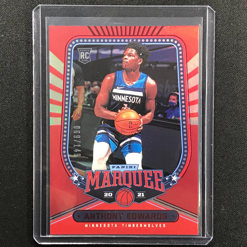 2020-21 Chronicles Anthony Edwards Marquee Rookie Red 69/149