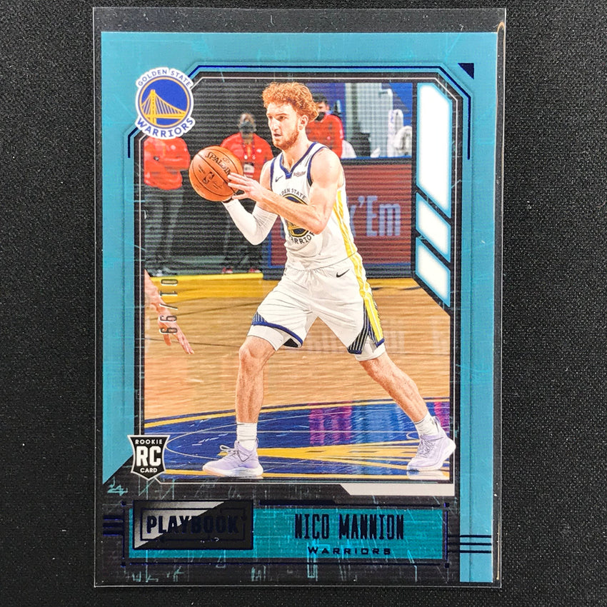 2020-21 Chronicles Nico Mannion Playbook Rookie Blue 1/99