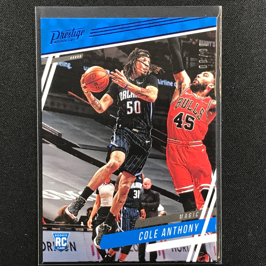 2020-21 Chronicles Cole Anthony Prestige Rookie Blue 8/99