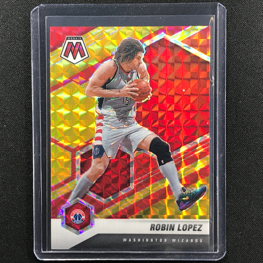 2020-21 Mosaic Robin Lopez Choice Fusion Red And Yellow 46/88