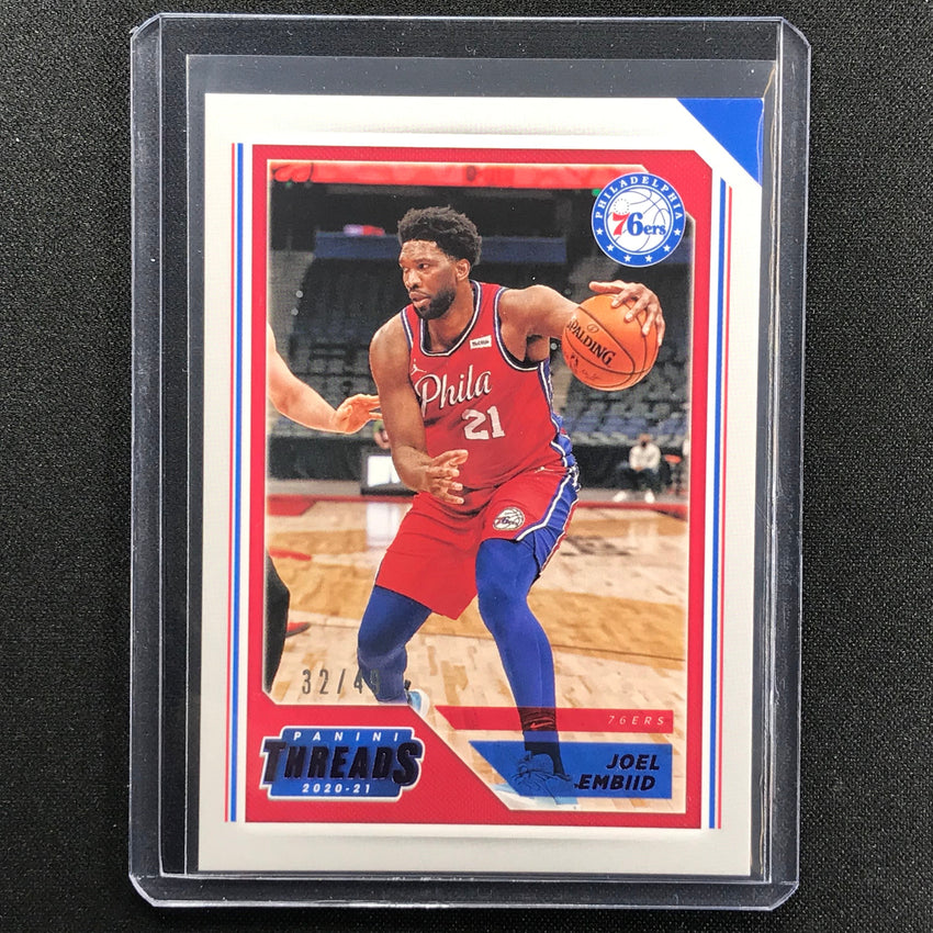 2020-21 Chronicles Joel Embiid Threads Purple 32/49