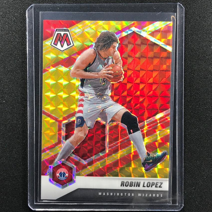 2020-21 Mosaic Robin Lopez Choice Fusion Red And Yellow 78/88