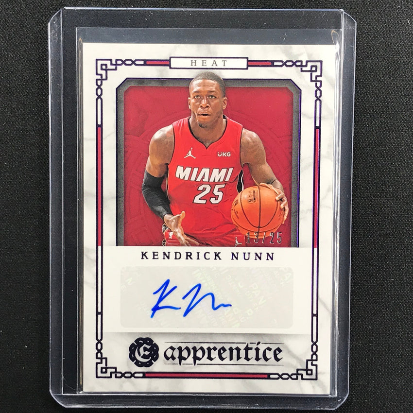 2020-21 Chronicles Kendrick Nunn Apprentice Signatures Auto Purple 13/25
