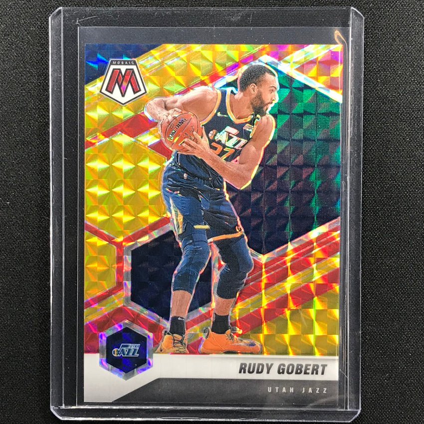 2020-21 Mosaic Rudy Gobert Choice Fusion Red And Yellow 65/88