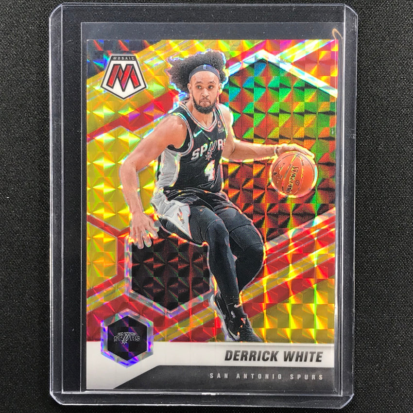 2020-21 Mosaic Derrick White Choice Fusion Red And Yellow 28/88