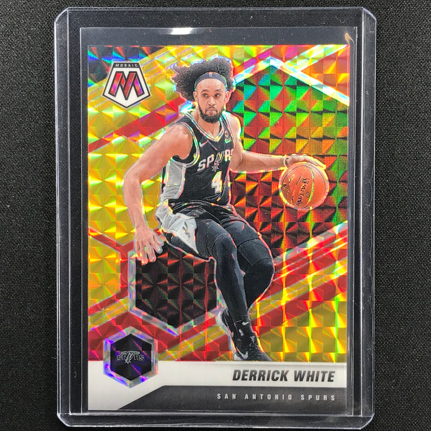 2020-21 Mosaic Derrick White Choice Fusion Red And Yellow 79/88