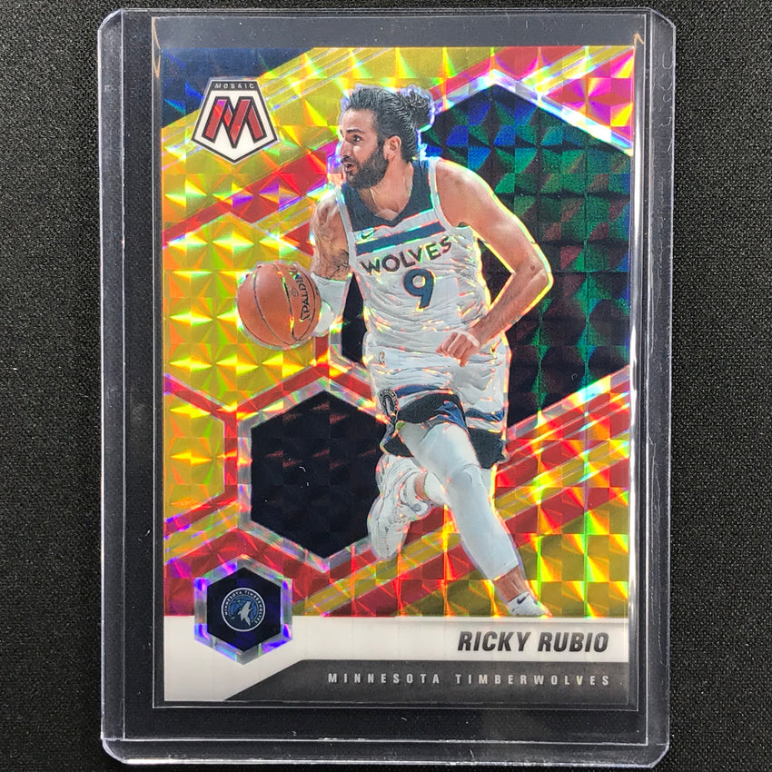 2020-21 Mosaic Ricky Rubio Choice Fusion Red And Yellow 61/88