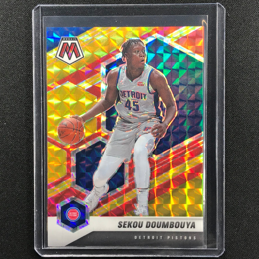 2020-21 Mosaic Sekou Doumbouya Choice Fusion Red And Yellow 81/88