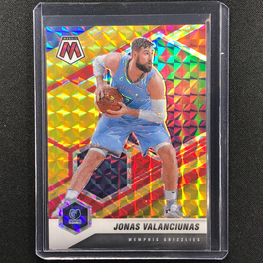 2020-21 Mosaic Jonas Valanciunas Choice Fusion Red And Yellow 35/88
