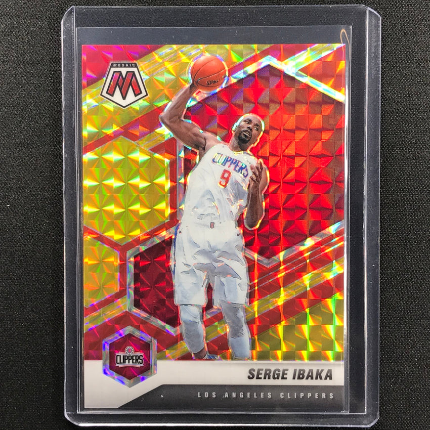 2020-21 Mosaic Serge Ibaka Choice Fusion Red And Yellow 68/88