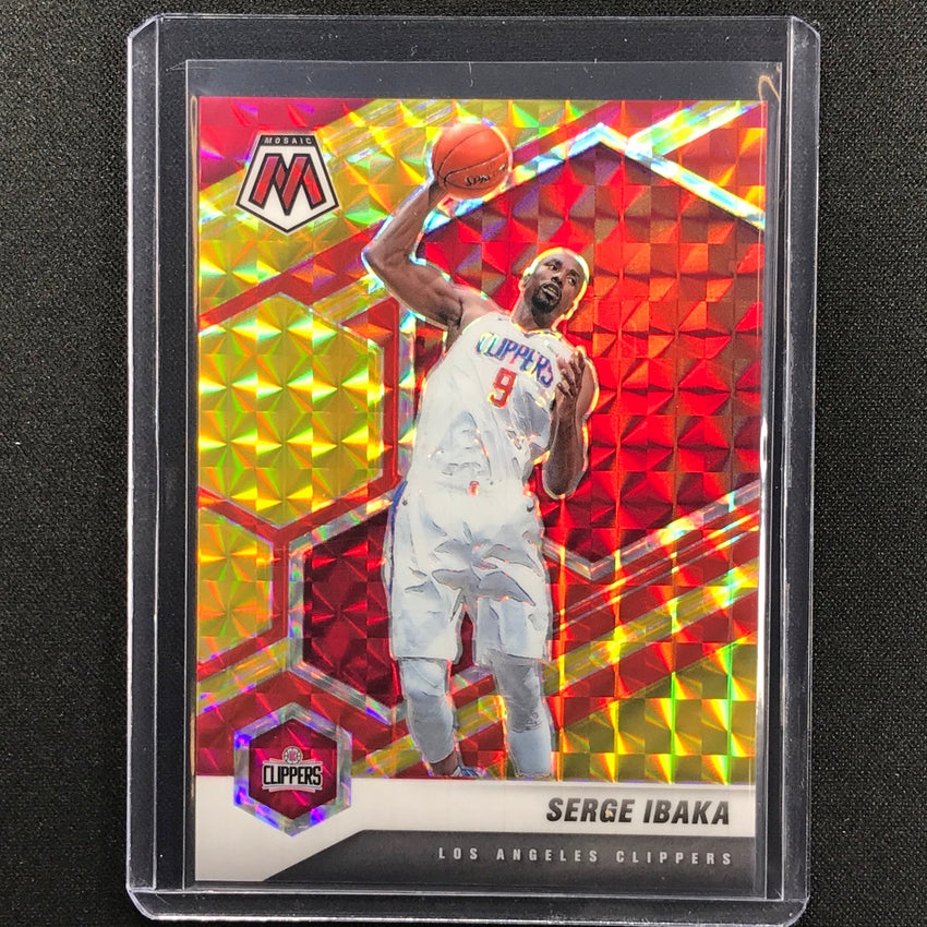 2020-21 Mosaic Serge Ibaka Choice Fusion Red And Yellow 60/88