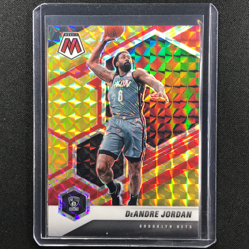2020-21 Mosaic Deandre Jordan Choice Fusion Red And Yellow 4/88
