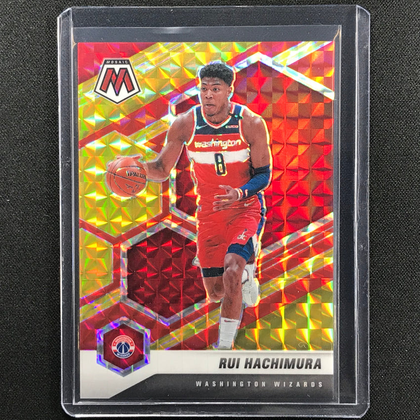 2020-21 Mosaic Rui Hachimura Choice Fusion Red And Yellow 43/88