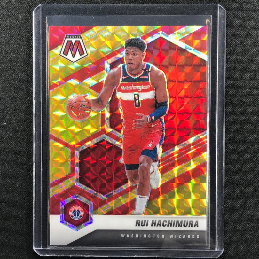 2020-21 Mosaic Rui Hachimura Choice Fusion Red And Yellow 9/88