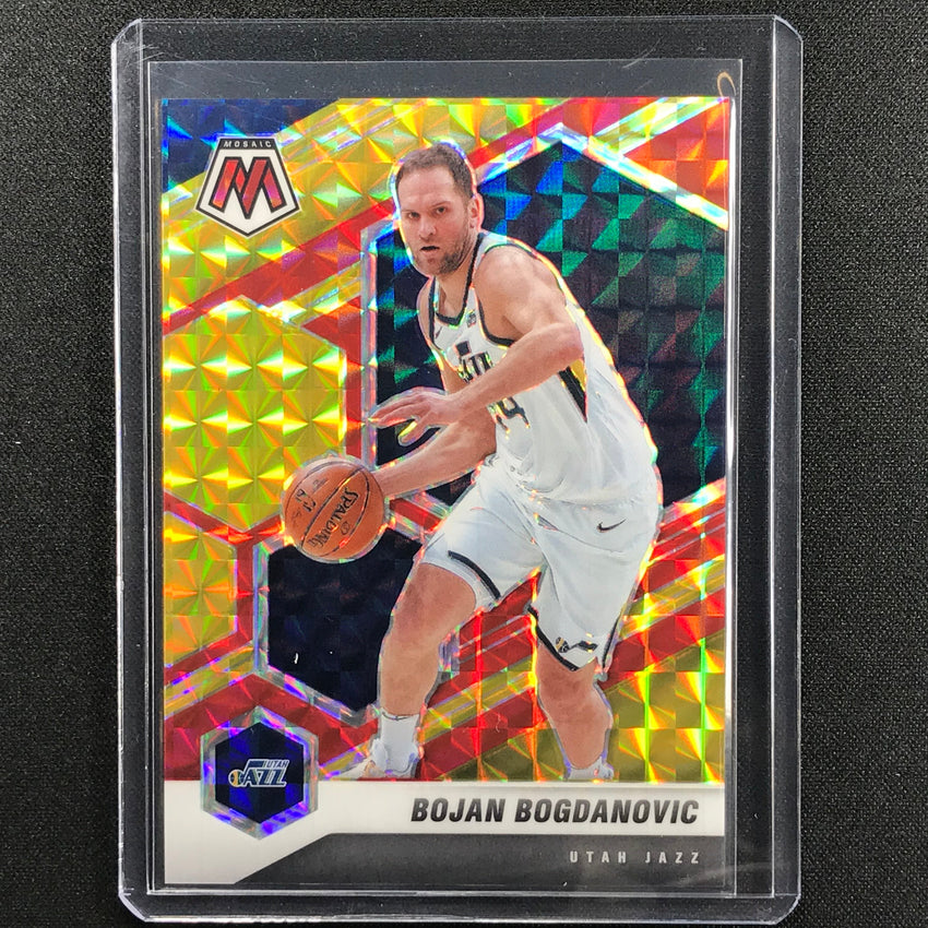 2020-21 Mosaic Bojan Bogdanovic Choice Fusion Red And Yellow 55/88