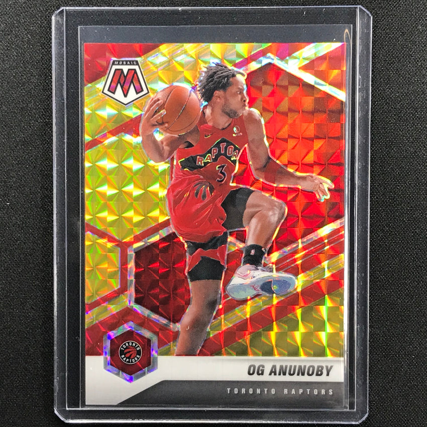2020-21 Mosaic Og Anunoby Choice Fusion Red And Yellow 24/88