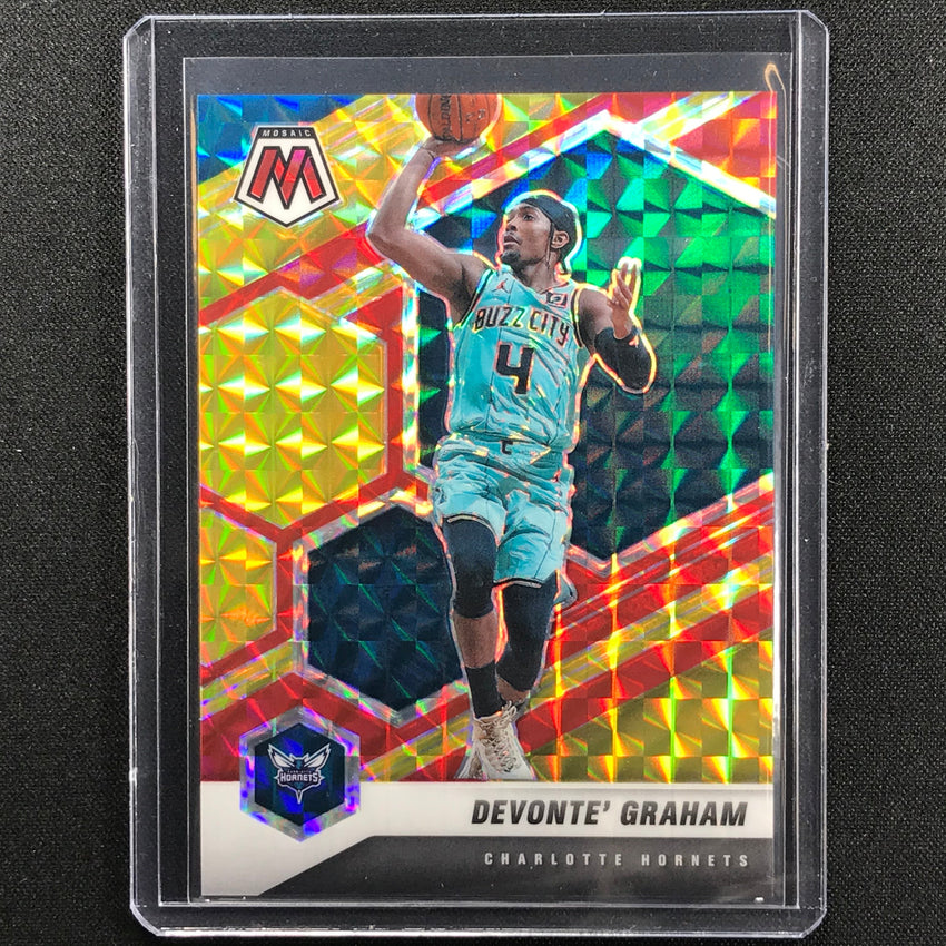 2020-21 Mosaic Devonte Graham Choice Fusion Red And Yellow 43/88