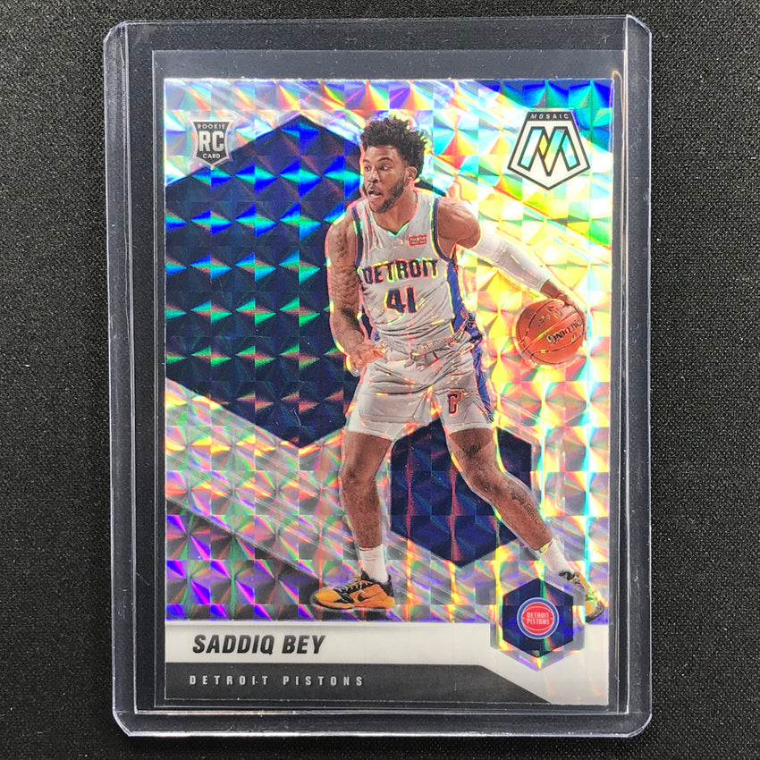 2020-21 Mosaic Saddiq Bey Rookie Mosaic Silver No 209