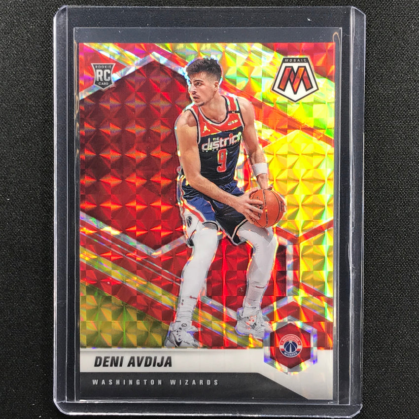 2020-21 Mosaic Deni Avdija Choice Fusion Red And Yellow Rookie 24/88