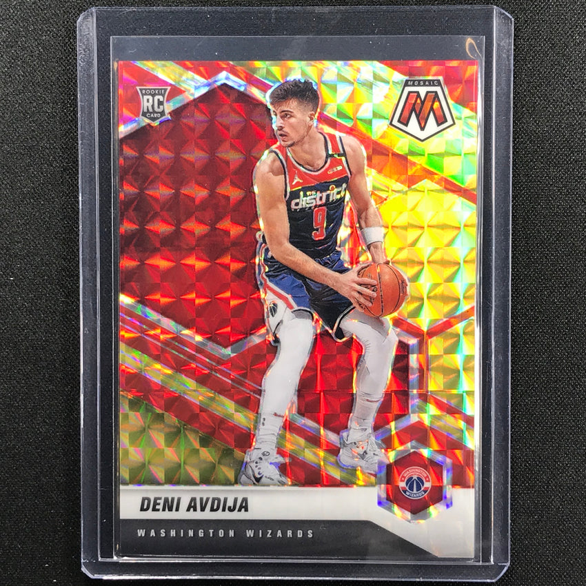 2020-21 Mosaic Deni Avdija Choice Fusion Red And Yellow Rookie 40/88