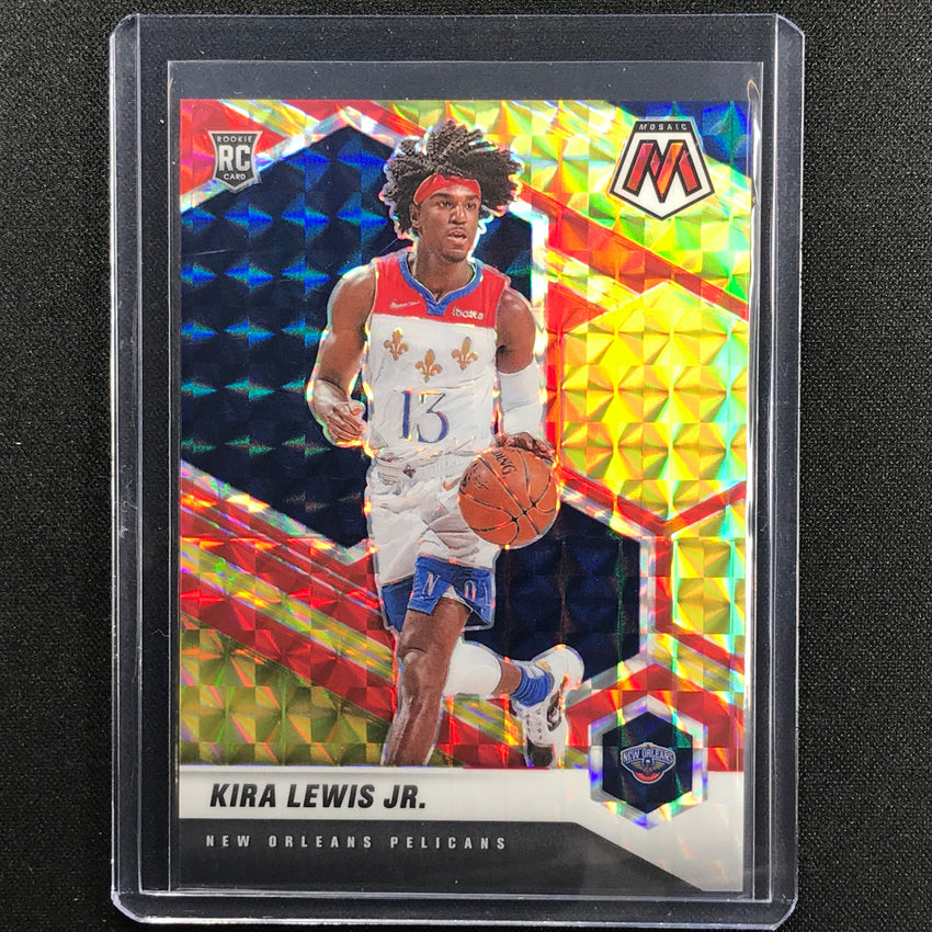 2020-21 Mosaic Kira Lewis Jr. Choice Fusion Red And Yellow Rookie 65/88
