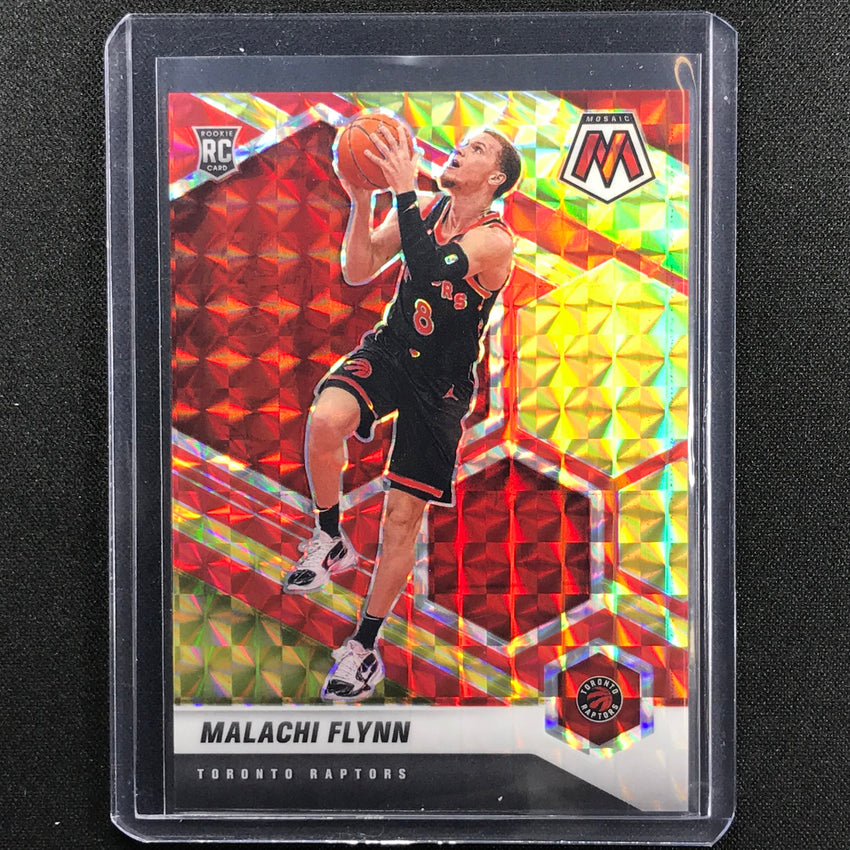 2020-21 Mosaic Malachi Flynn Choice Fusion Red And Yellow Rookie 4/88
