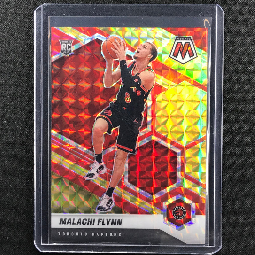 2020-21 Mosaic Malachi Flynn Choice Fusion Red And Yellow Rookie 37/88
