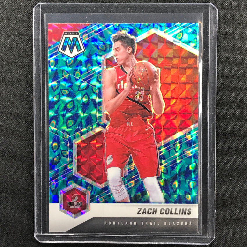 2020-21 Mosaic ZACH COLLINS Choice Peacock SSP #154
