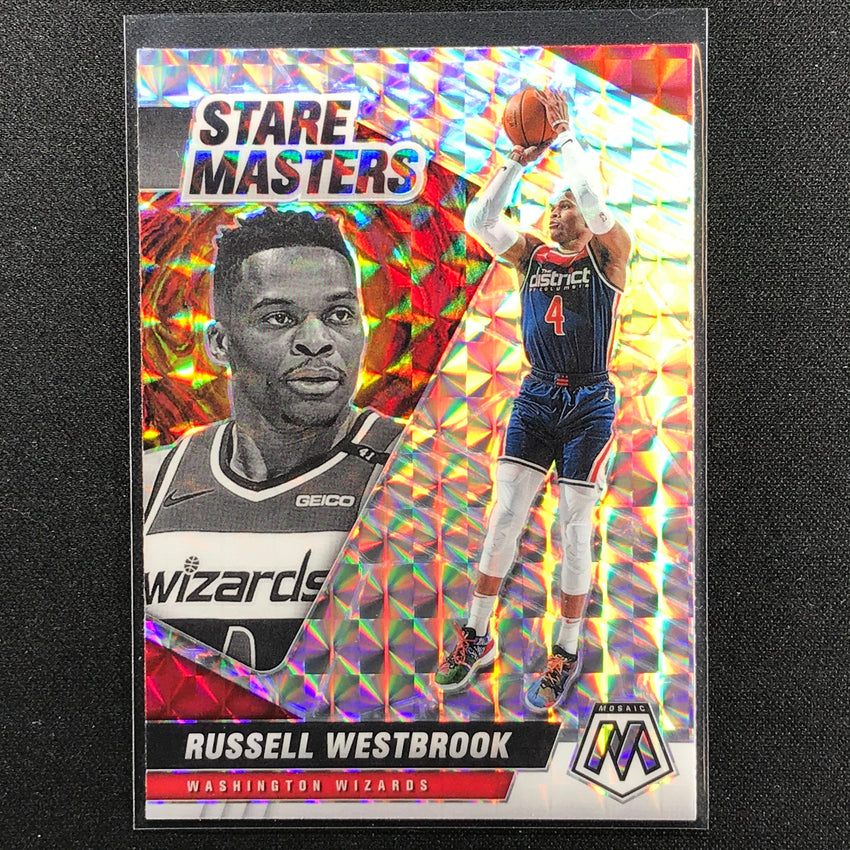2020-21 Mosaic RUSSELL WESTBROOK Stare Masters Mosaic Silver #2
