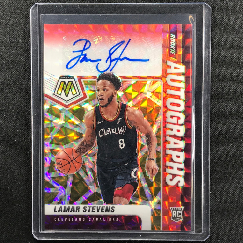 2020-21 Mosaic Lamar Stevens Choice Fusion Red And Yellow Rookie Auto No Lst