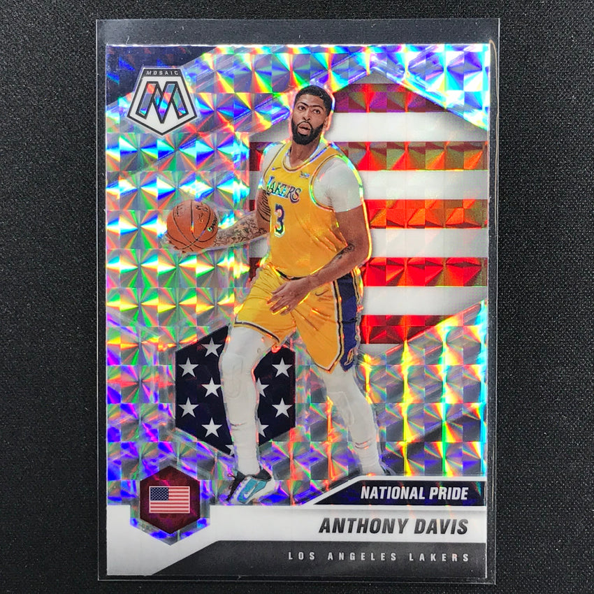 2020-21 Mosaic Anthony Davis National Pride Mosaic Silver No 250