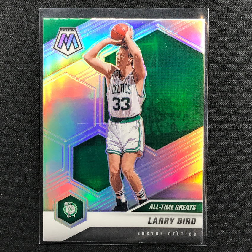 2020-21 Mosaic Larry Bird All-time Greats Silver Prizm No 295
