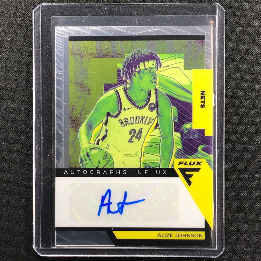 2020-21 Flux ALIZE JOHNSON Autographs Influx #ALJ